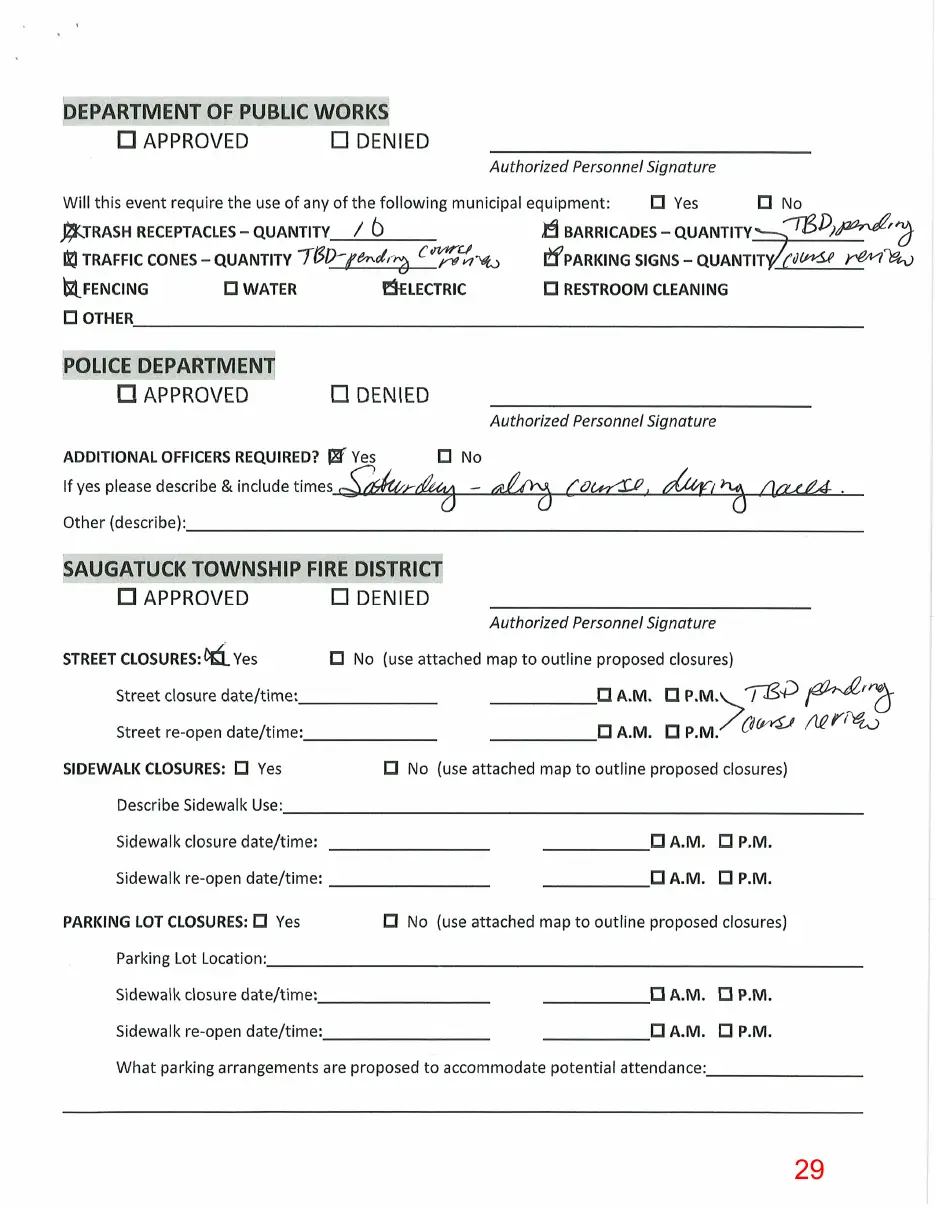 Page 29 of the packet, a scanned page