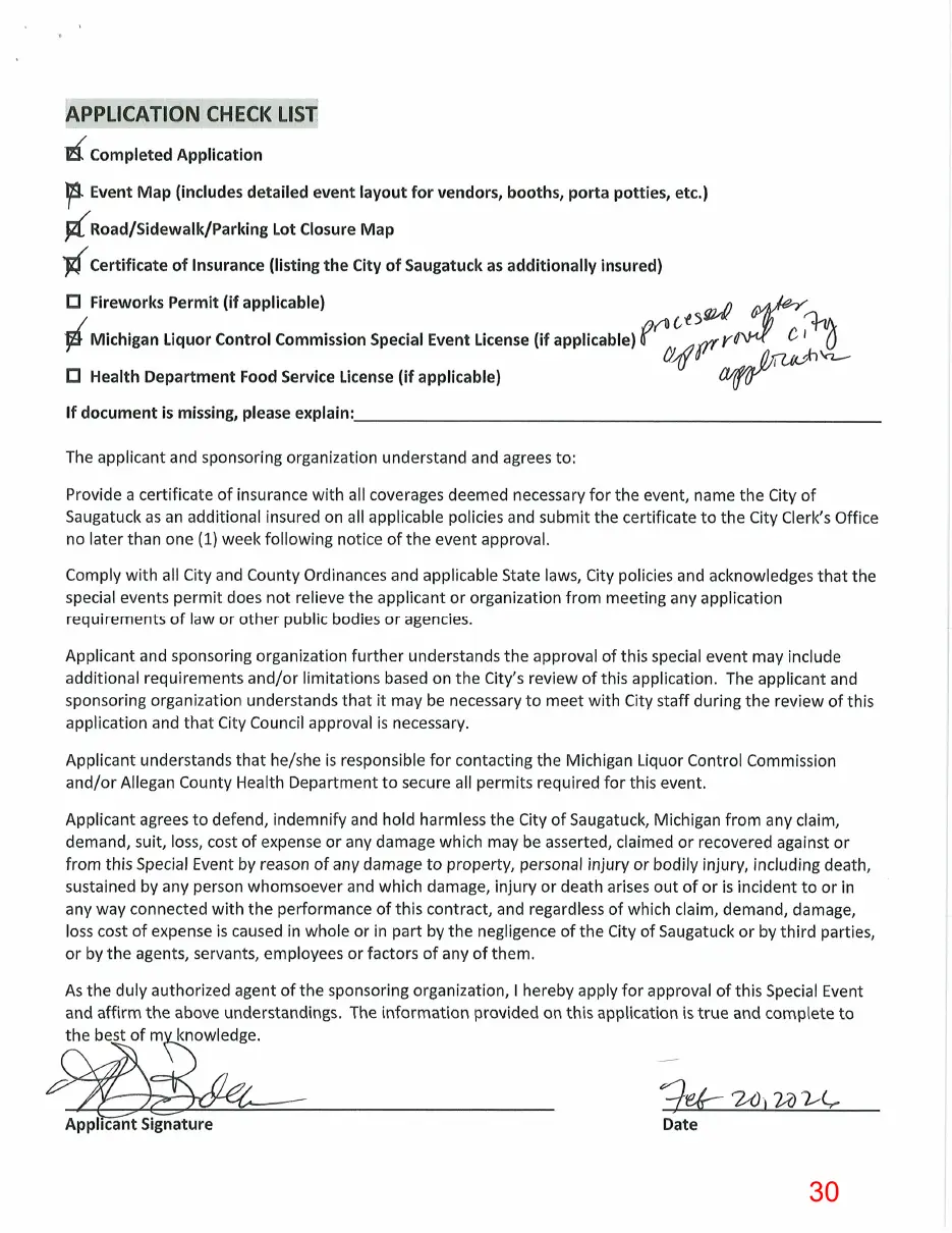 Page 30 of the packet, a scanned page