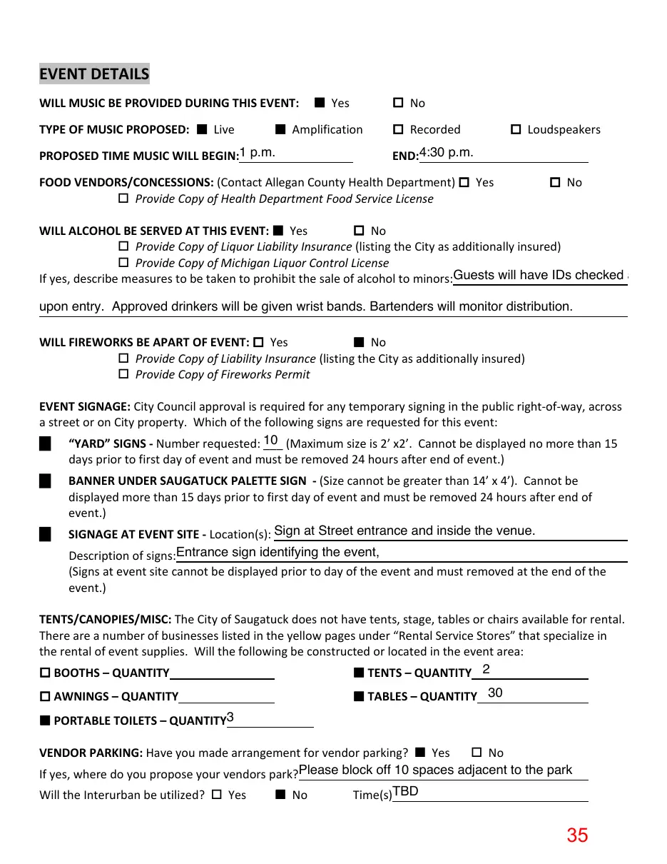 Page 35 of the packet; its text follows