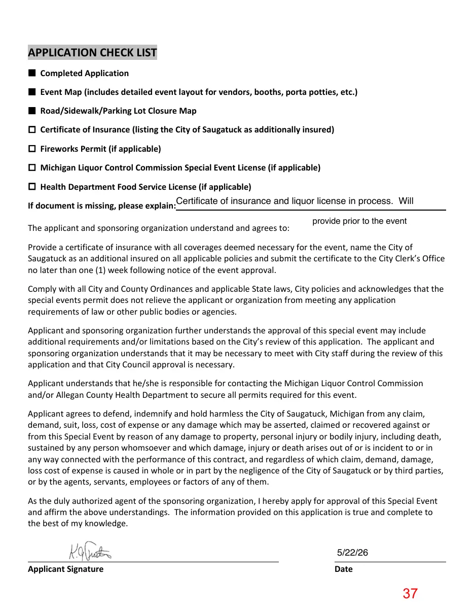 Page 37 of the packet; its text follows
