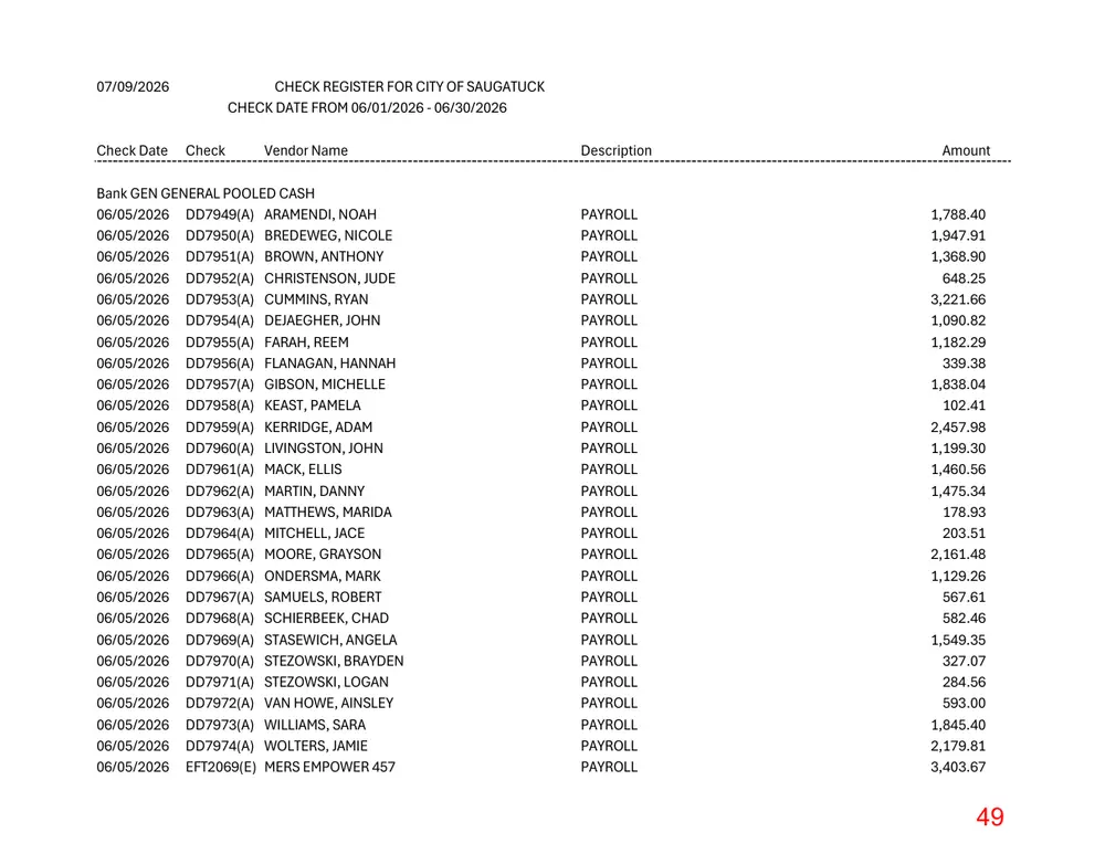 Page 49 of the packet; its text follows