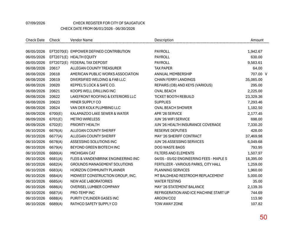 Page 50 of the packet; its text follows