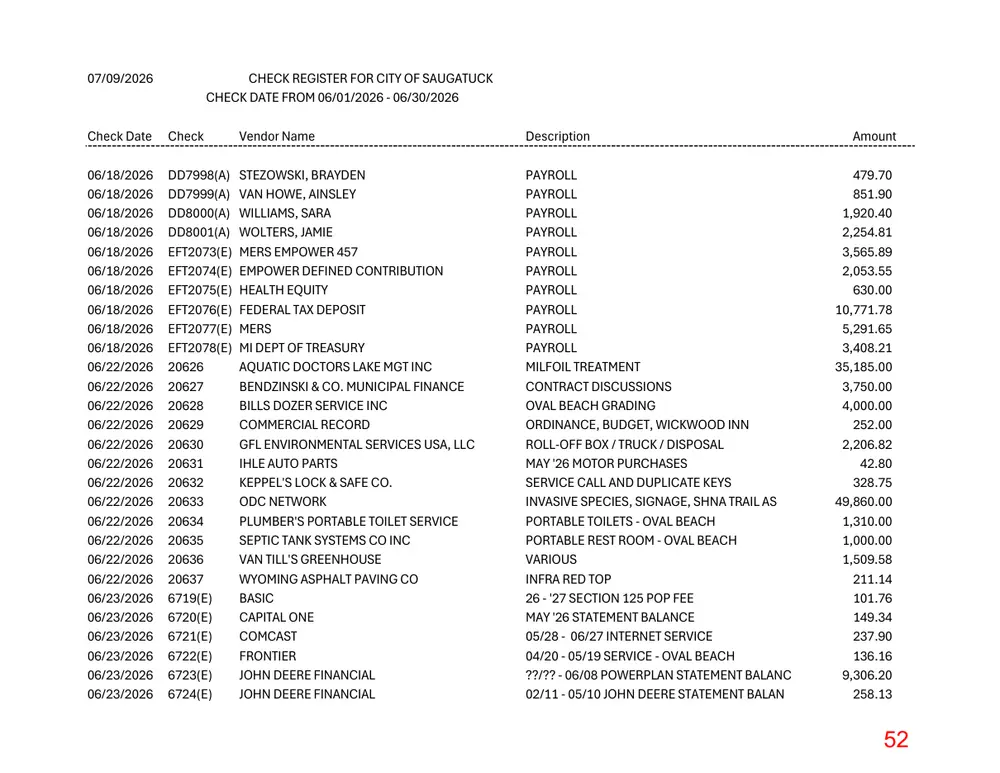 Page 52 of the packet; its text follows