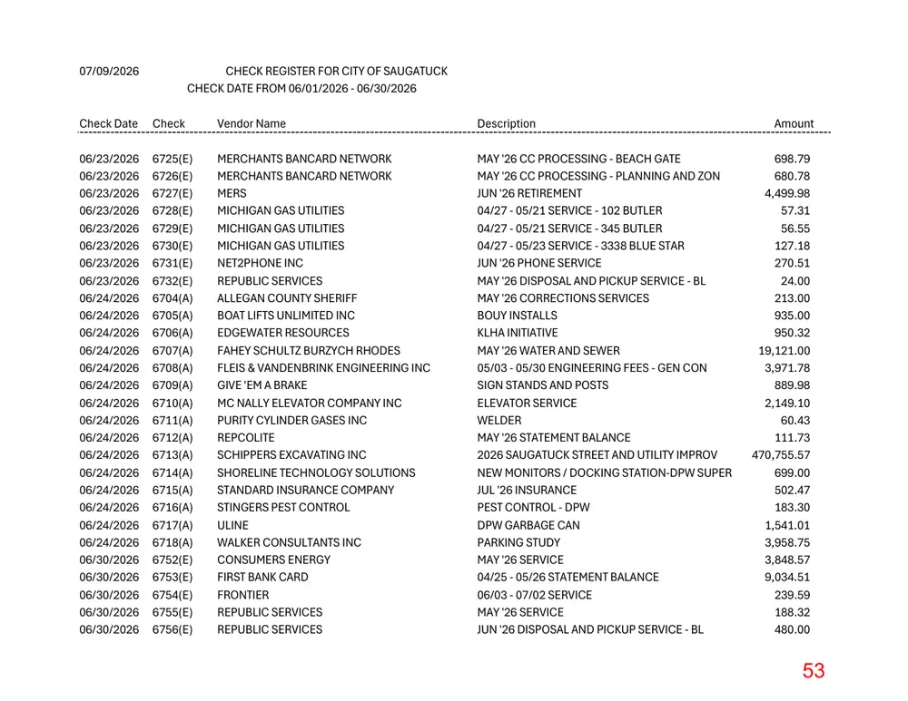 Page 53 of the packet; its text follows