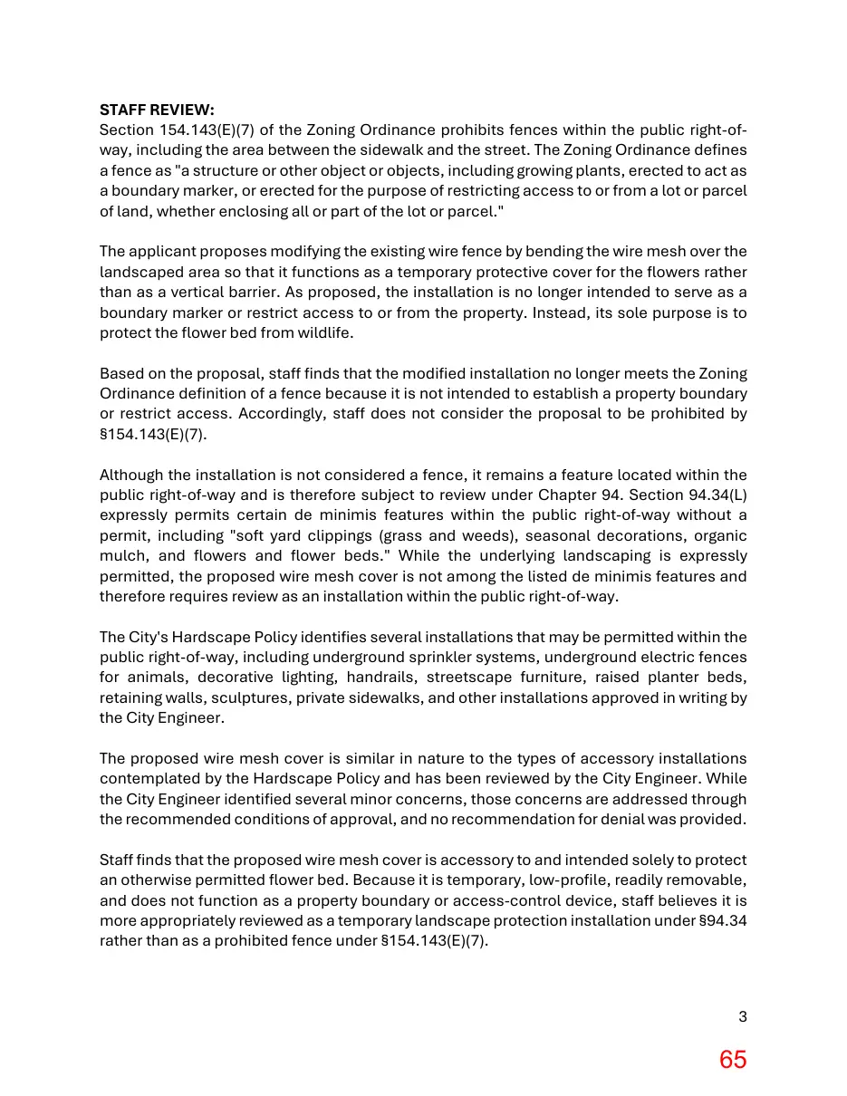 Page 65 of the packet; its text follows