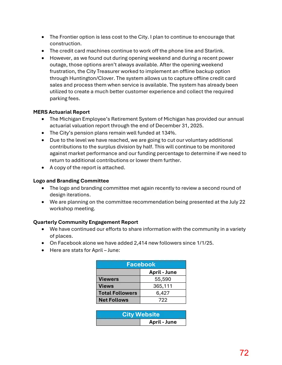 Page 72 of the packet; its text follows