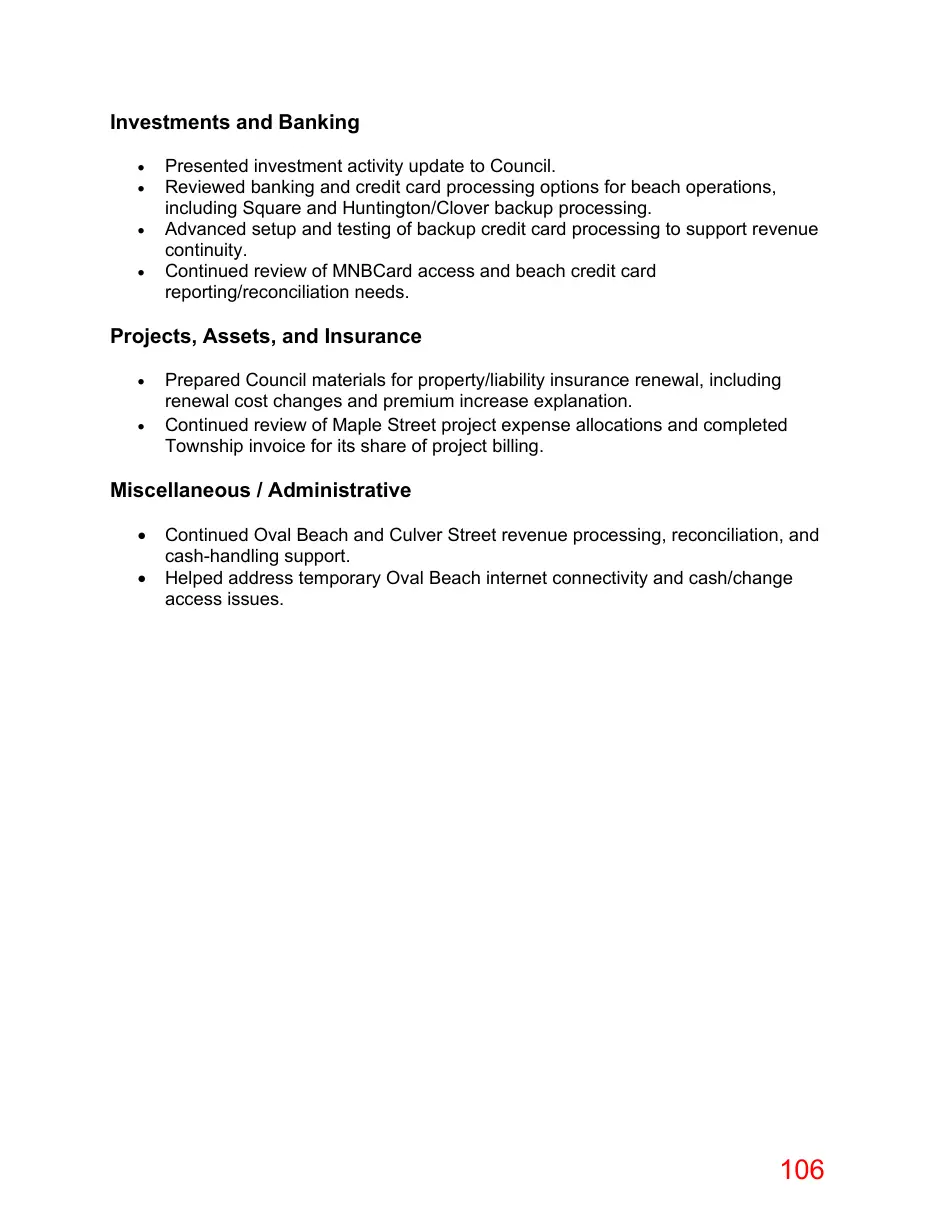 Page 106 of the packet; its text follows