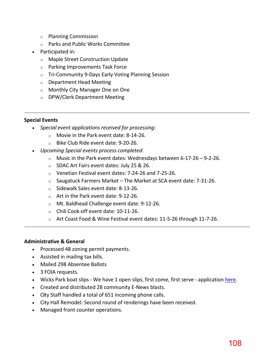 Page 108 of the packet; its text follows