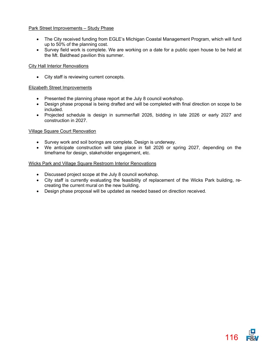Page 116 of the packet; its text follows