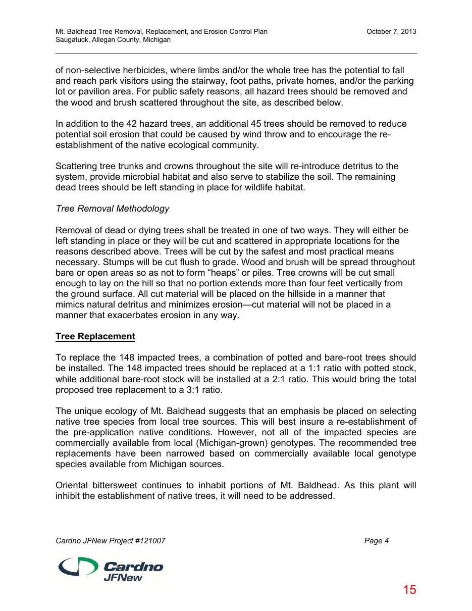 Page 15 of the packet; its text follows