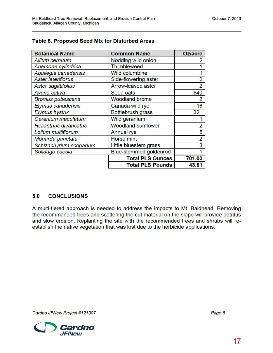 Page 17 of the packet, a scanned page