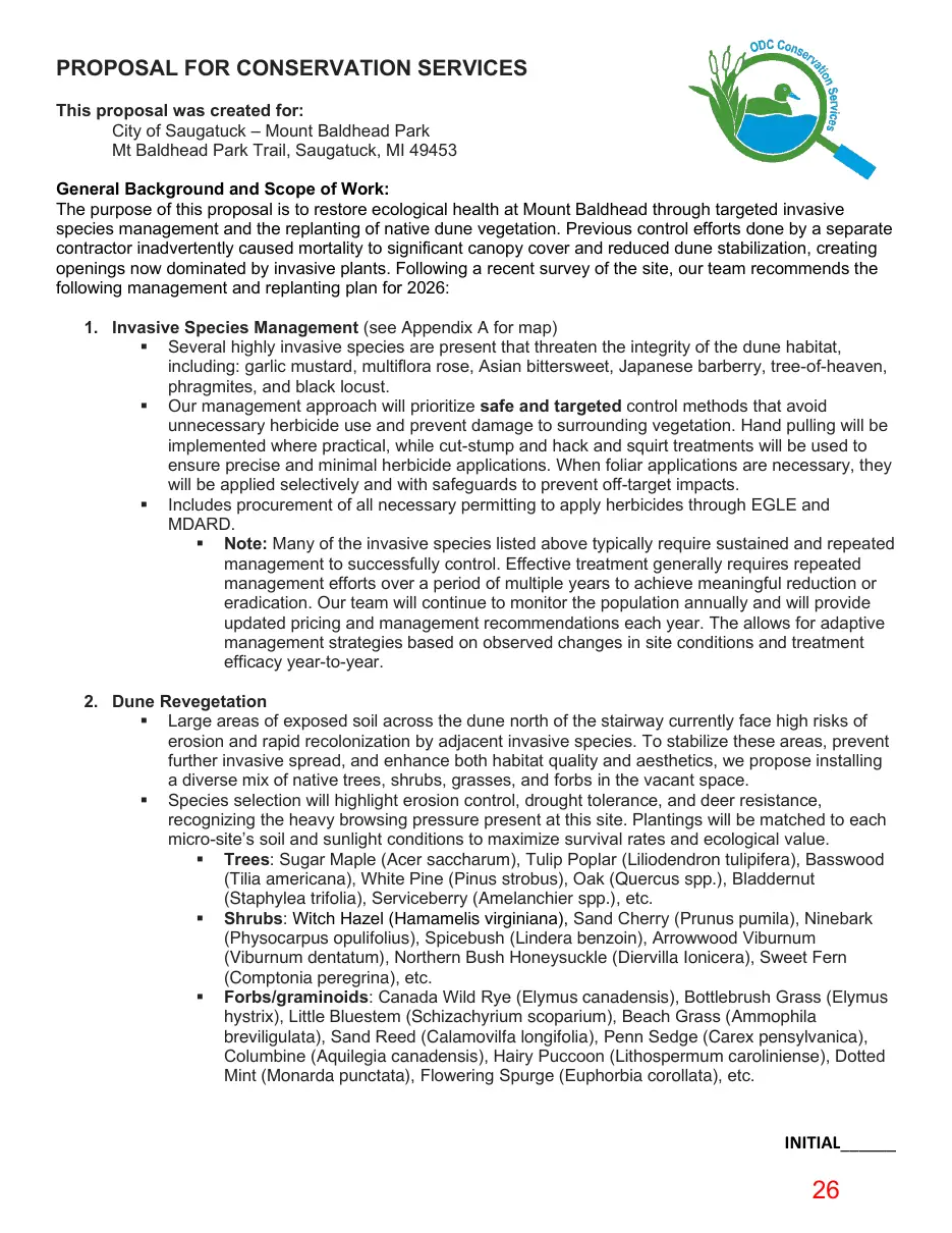 Page 26 of the packet; its text follows