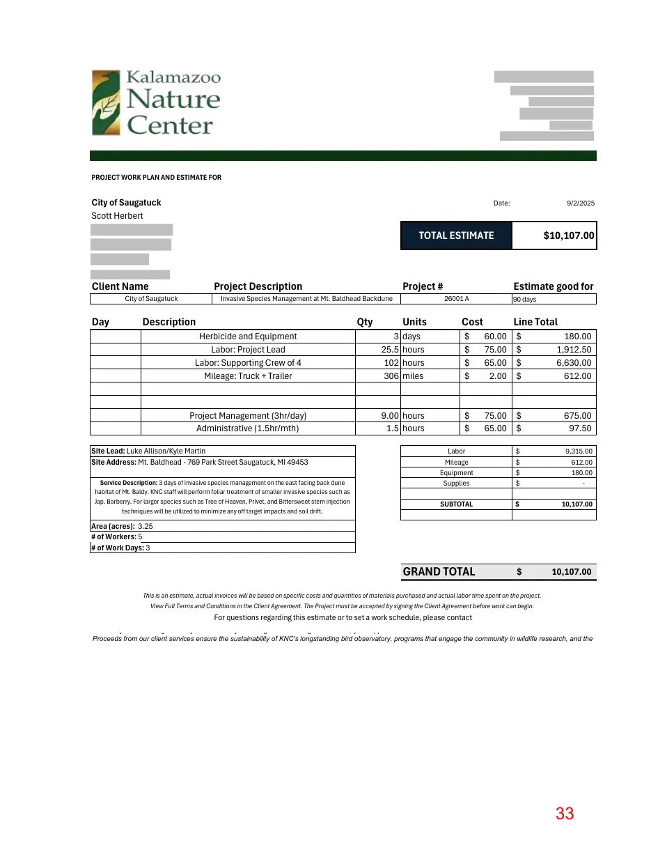 Page 32 of the packet; its text follows