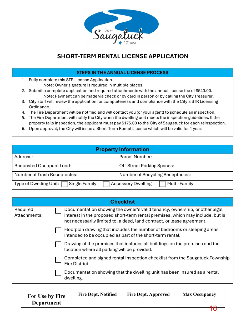 Page 16 of the packet; its text follows