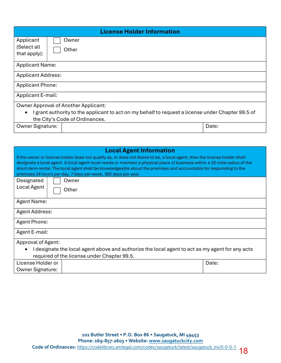 Page 18 of the packet; its text follows