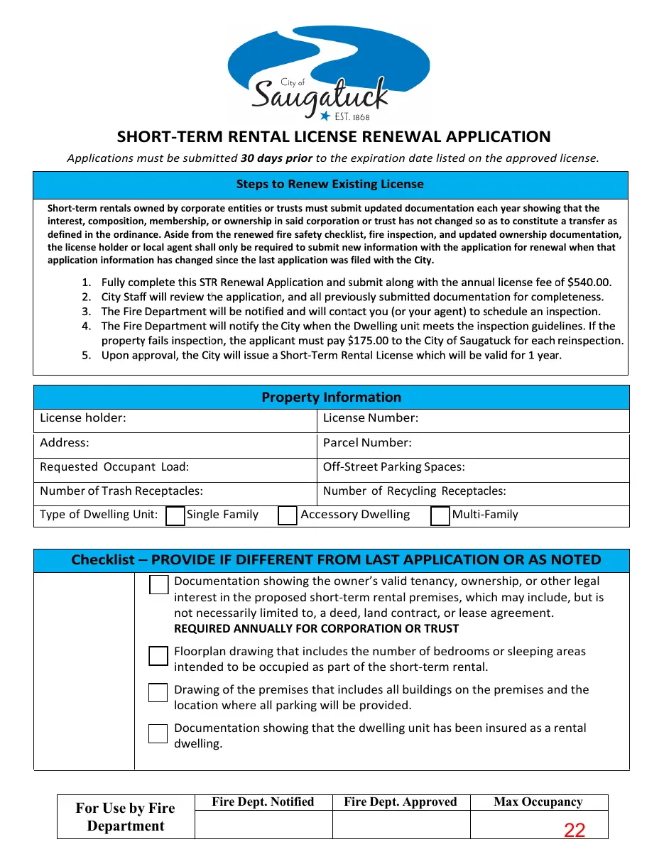 Page 22 of the packet; its text follows