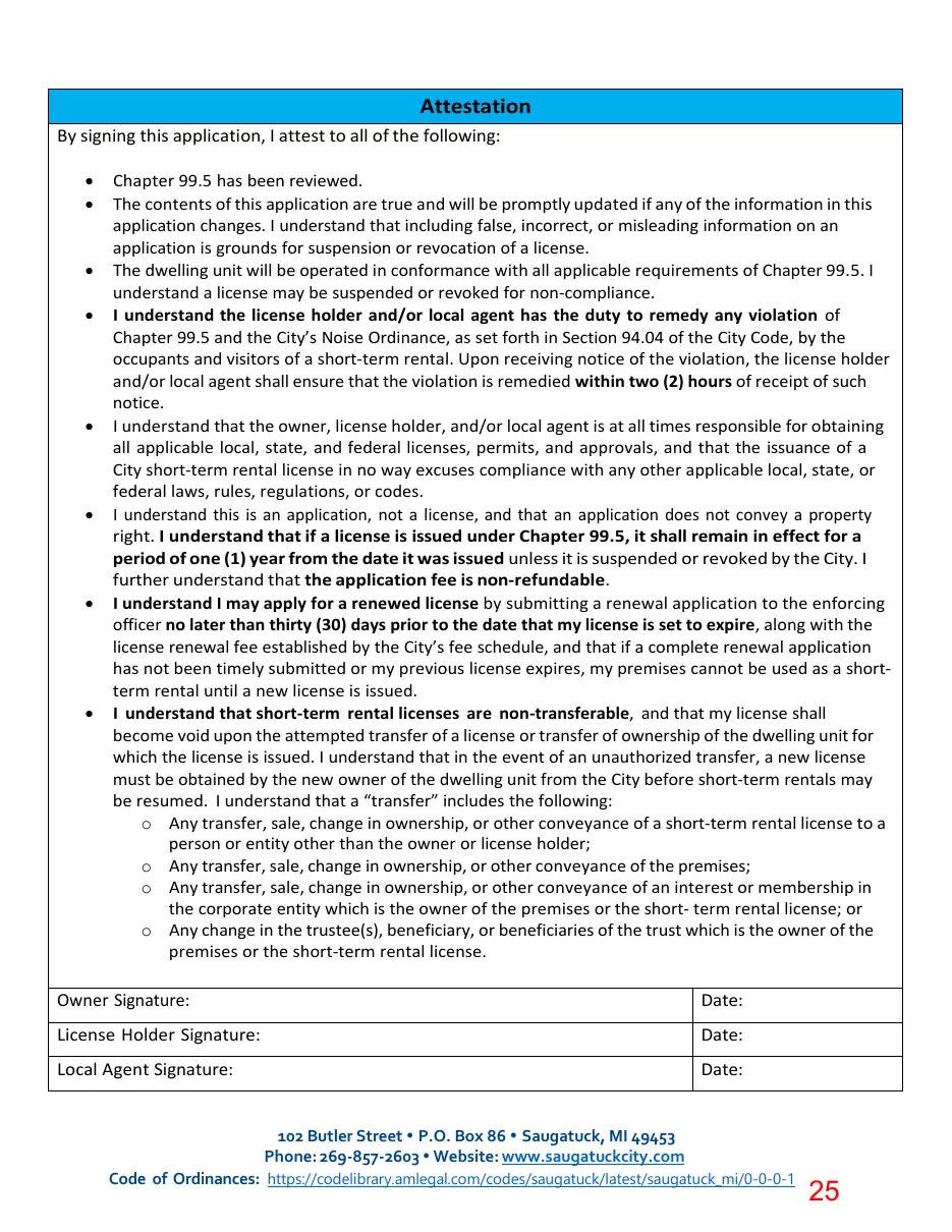Page 25 of the packet; its text follows