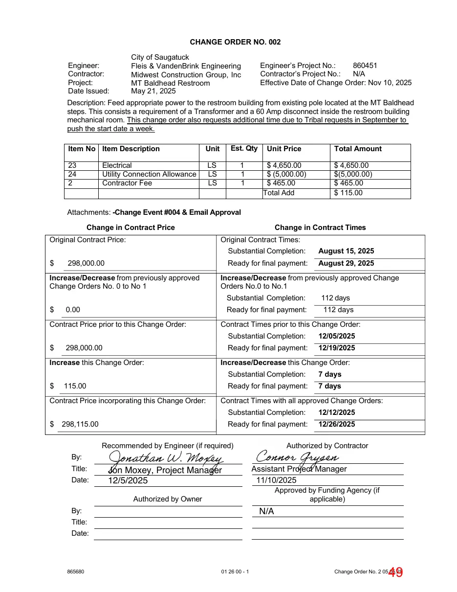 Page 49 of the packet; its text follows