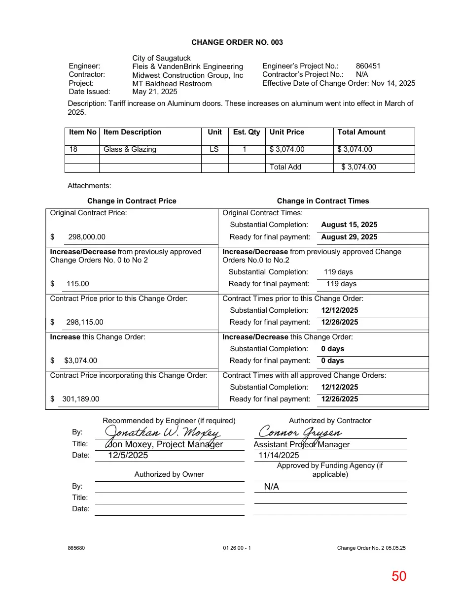 Page 50 of the packet; its text follows
