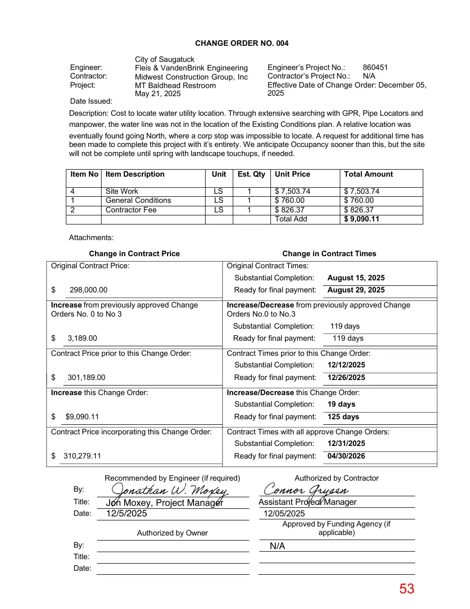 Page 53 of the packet; its text follows