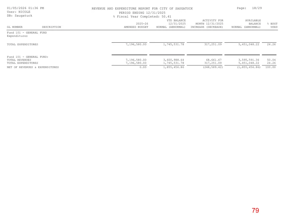 Page 79 of the packet; its text follows