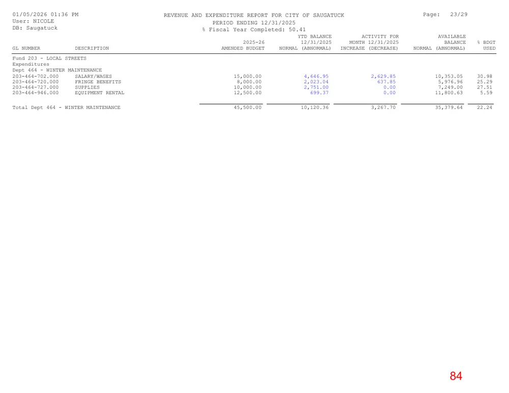Page 84 of the packet; its text follows
