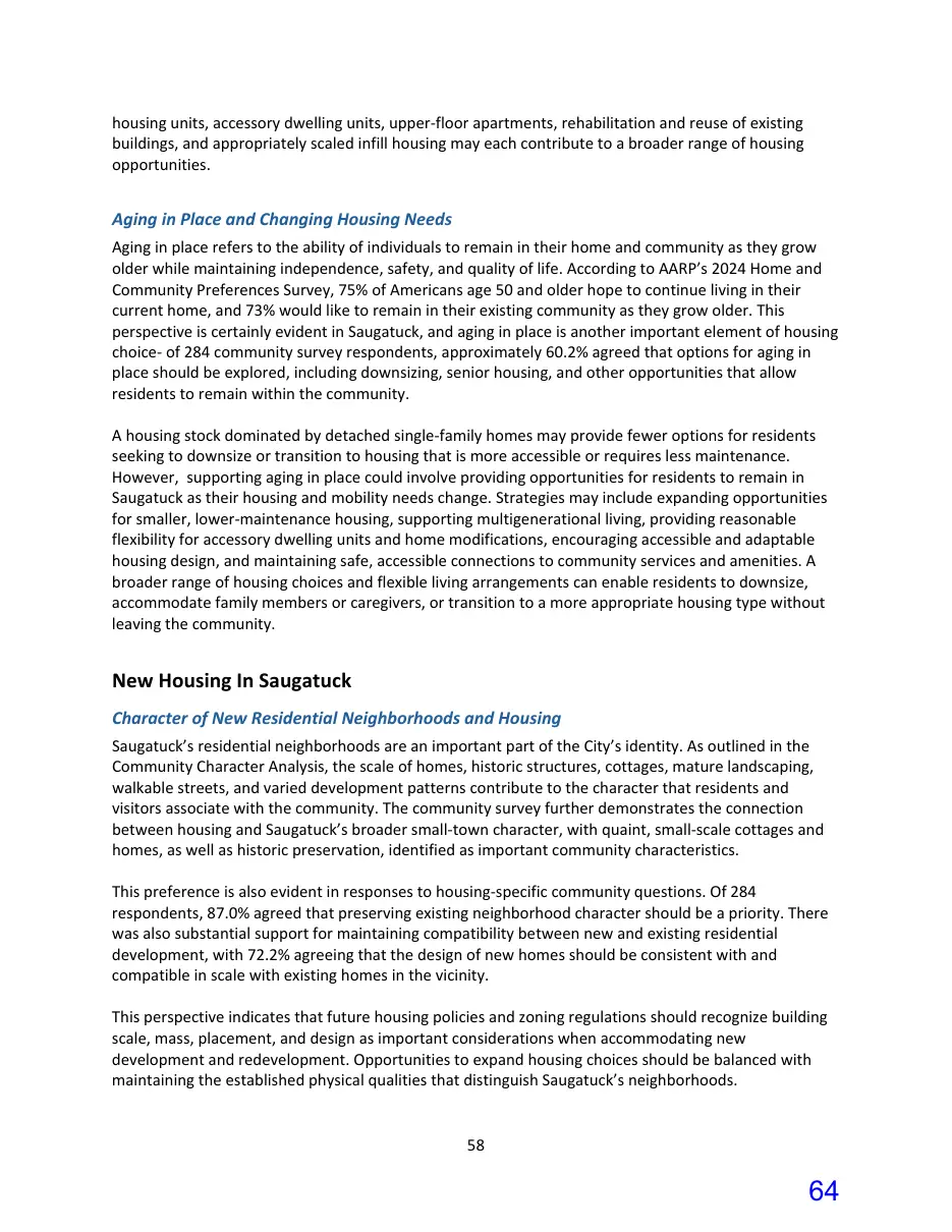 Page 64 of the packet; its text follows