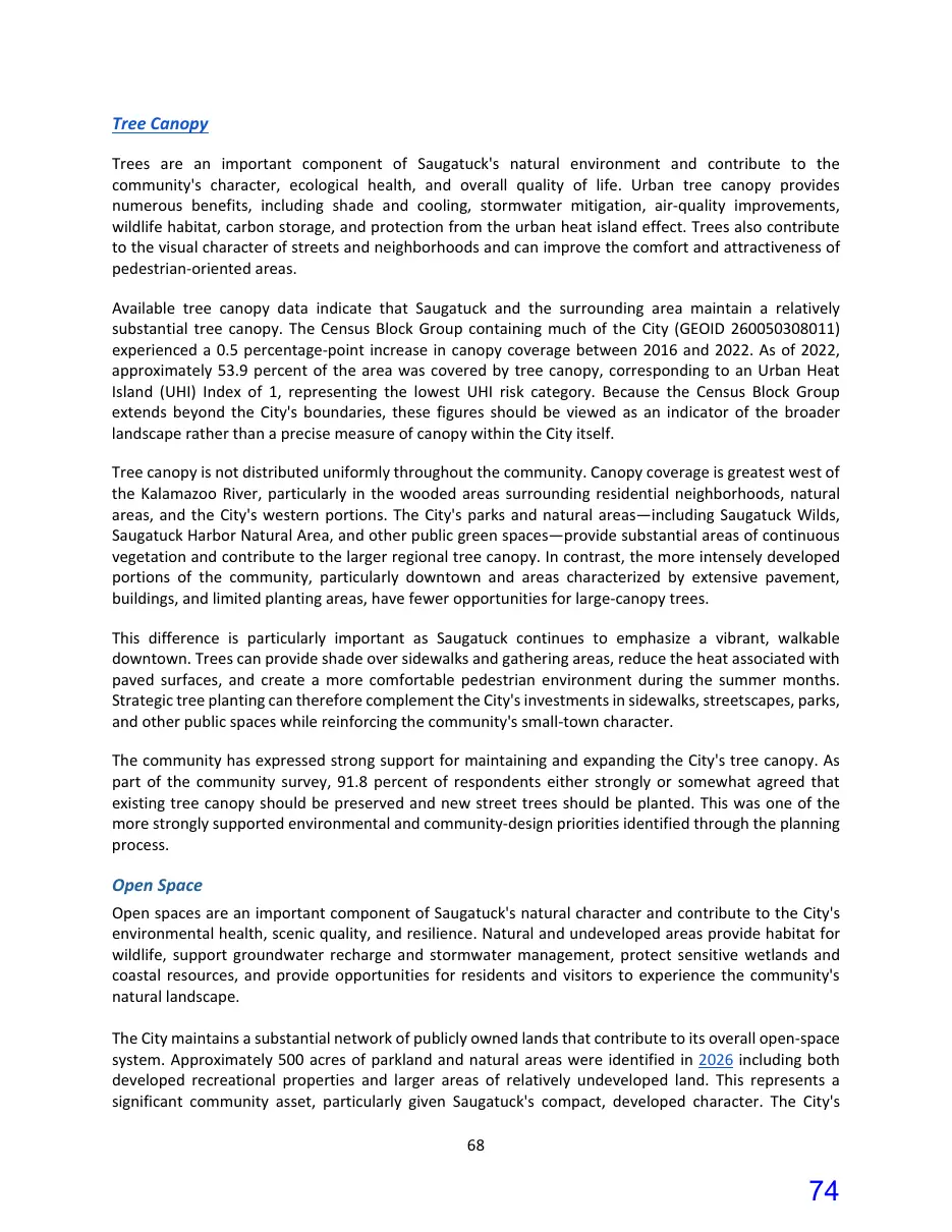 Page 74 of the packet; its text follows