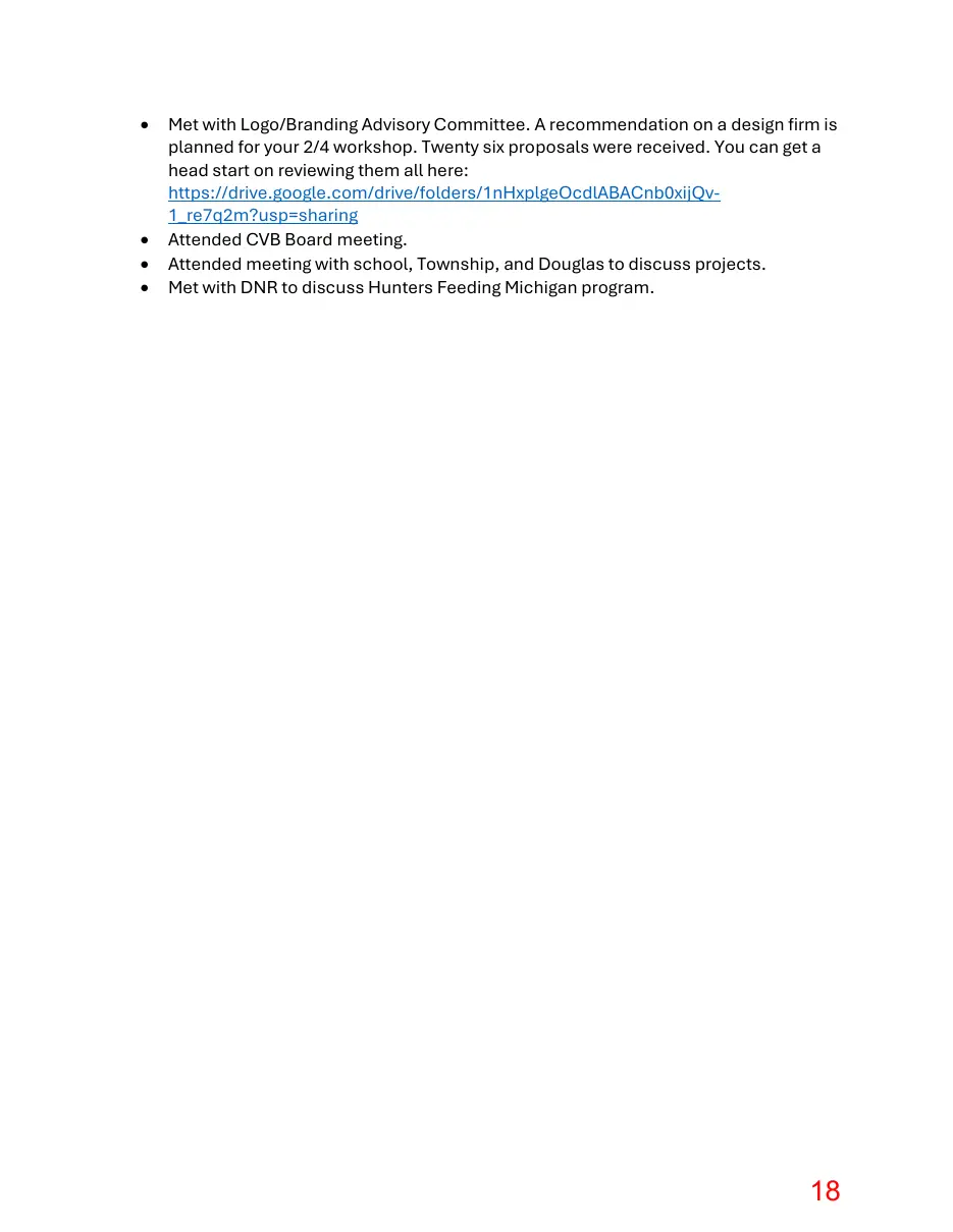 Page 18 of the packet; its text follows