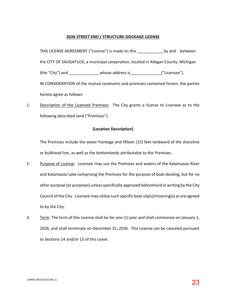 Page 23 of the packet; its text follows