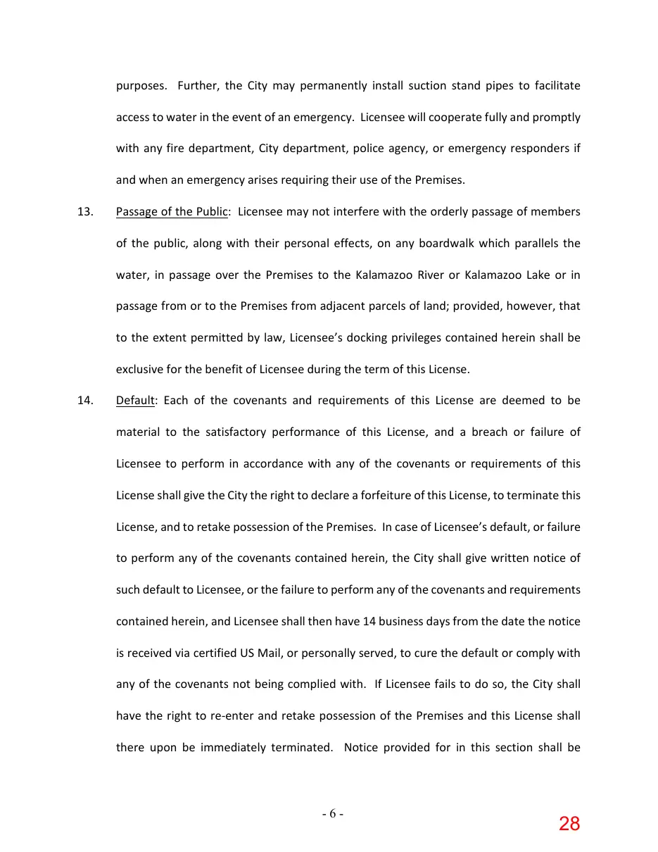 Page 28 of the packet; its text follows