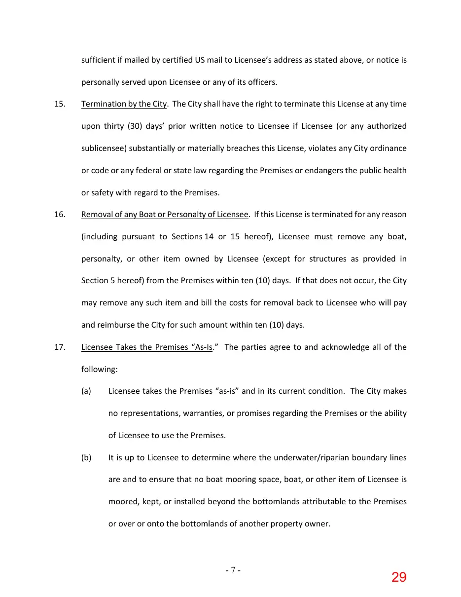 Page 29 of the packet; its text follows