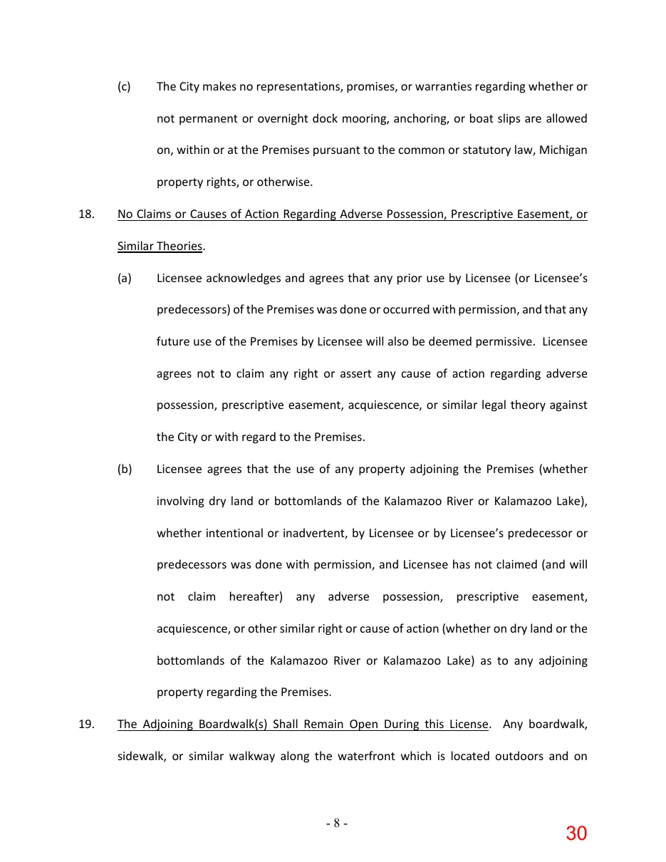 Page 30 of the packet; its text follows