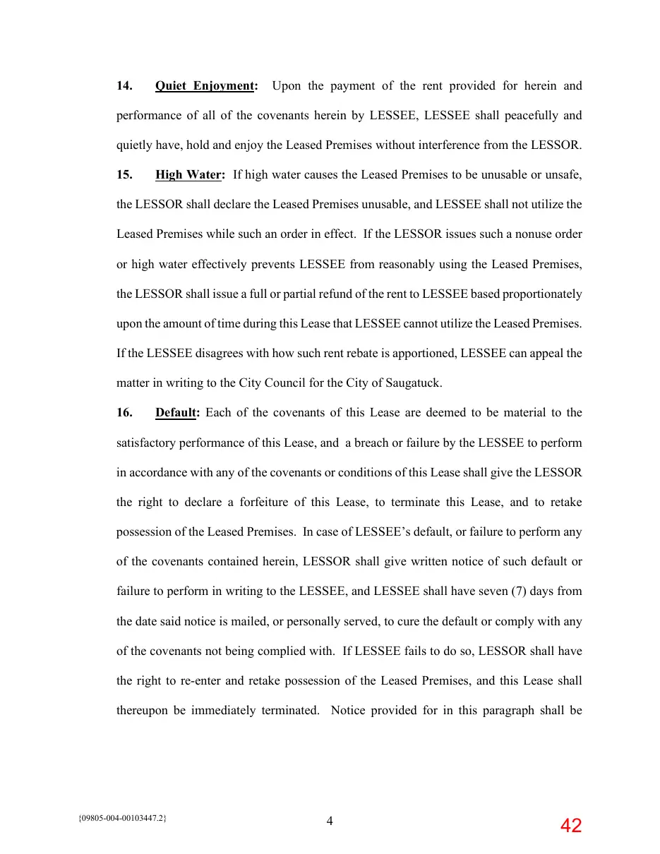 Page 42 of the packet; its text follows