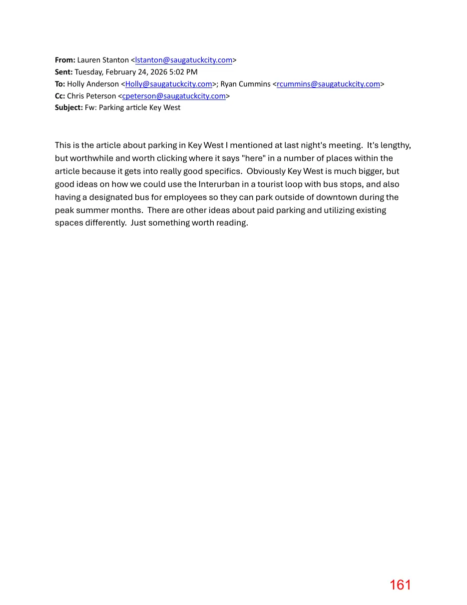 Page 161 of the packet; its text follows