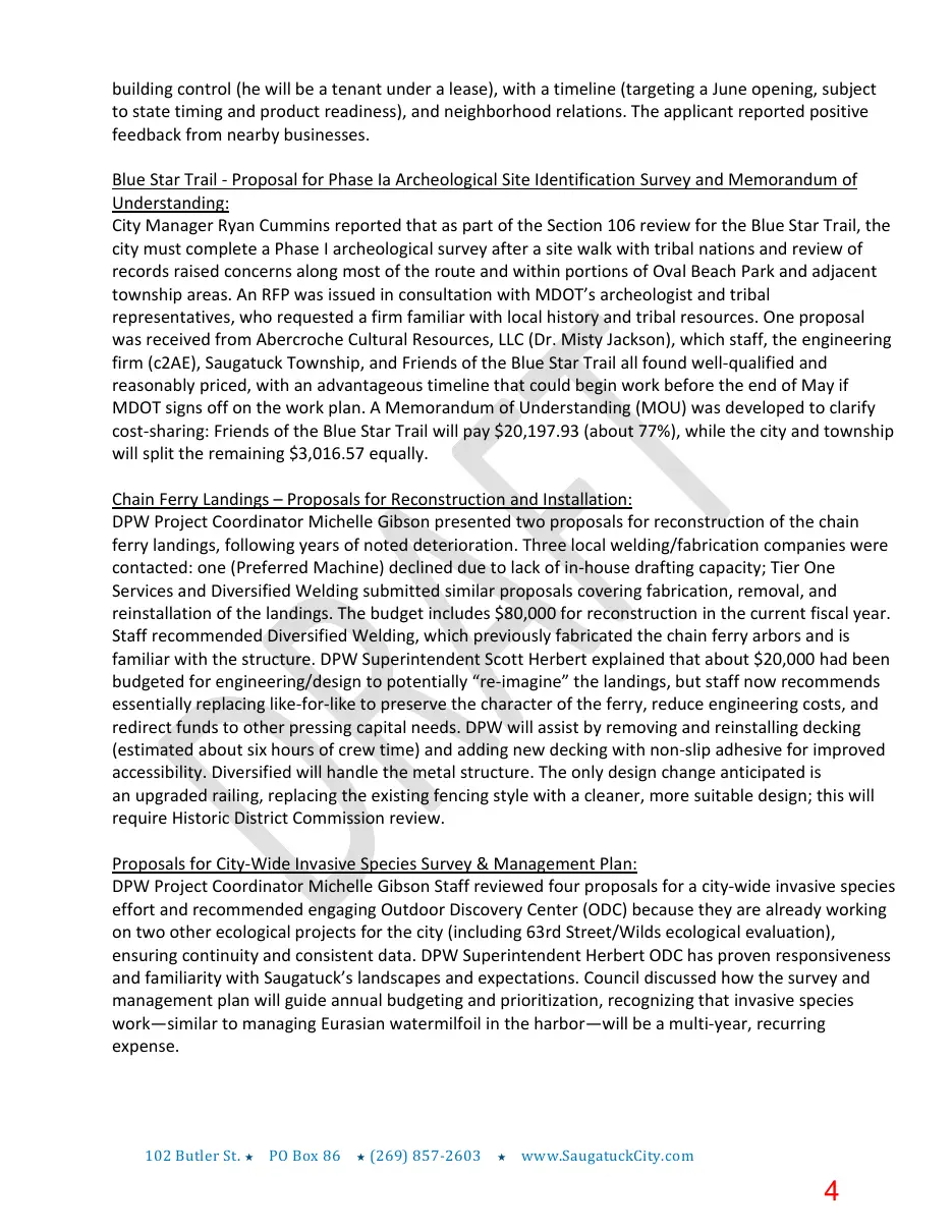 Page 4 of the packet; its text follows