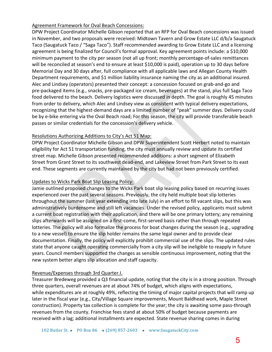 Page 5 of the packet; its text follows