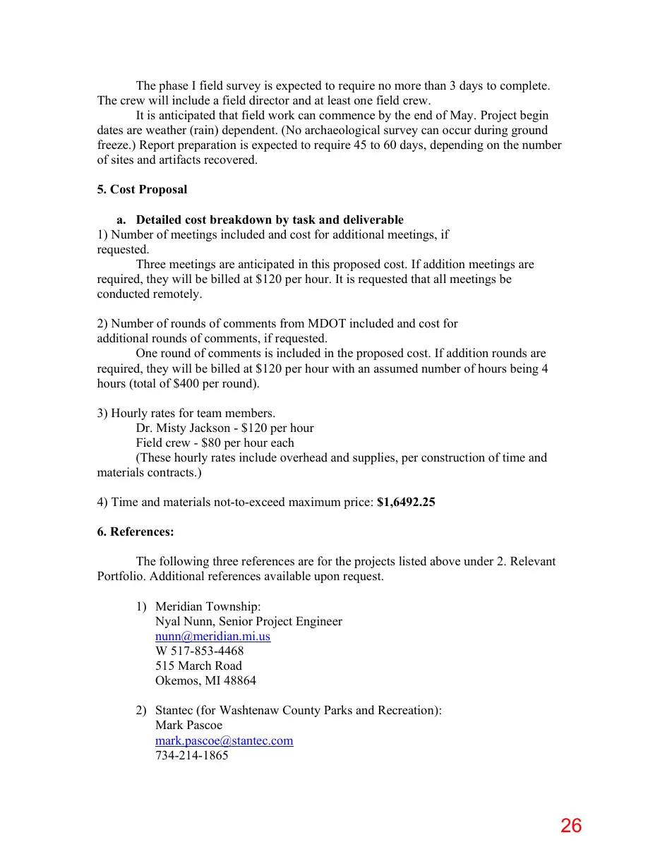 Page 26 of the packet; its text follows