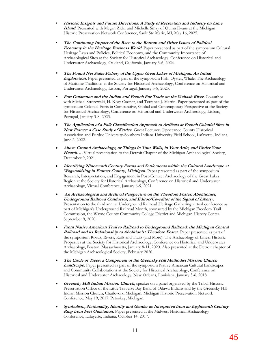 Page 45 of the packet; its text follows