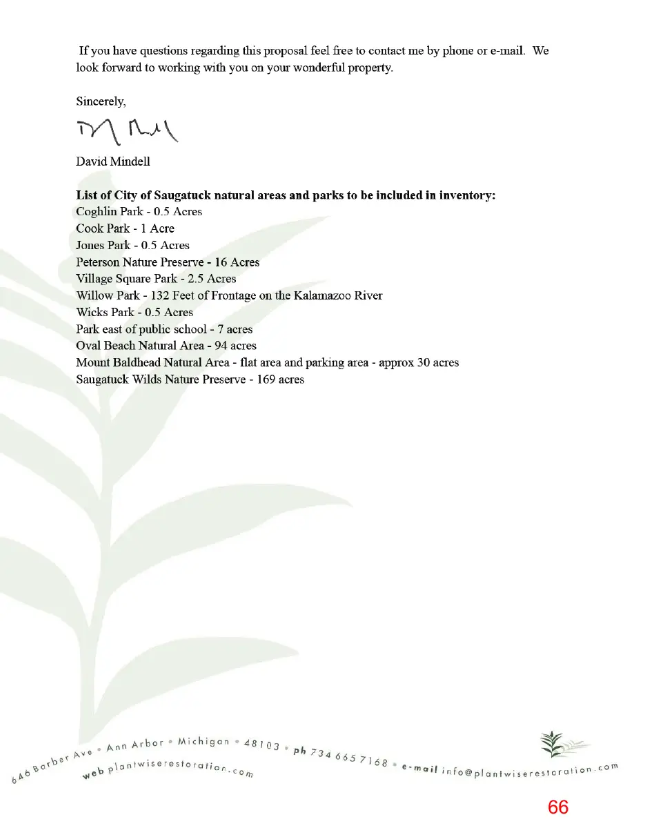 Page 66 of the packet, a scanned page