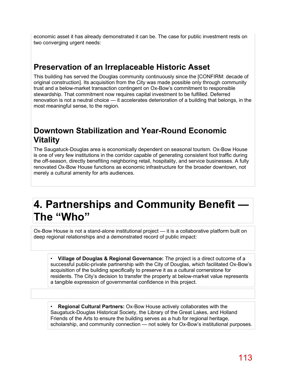 Page 113 of the packet; its text follows