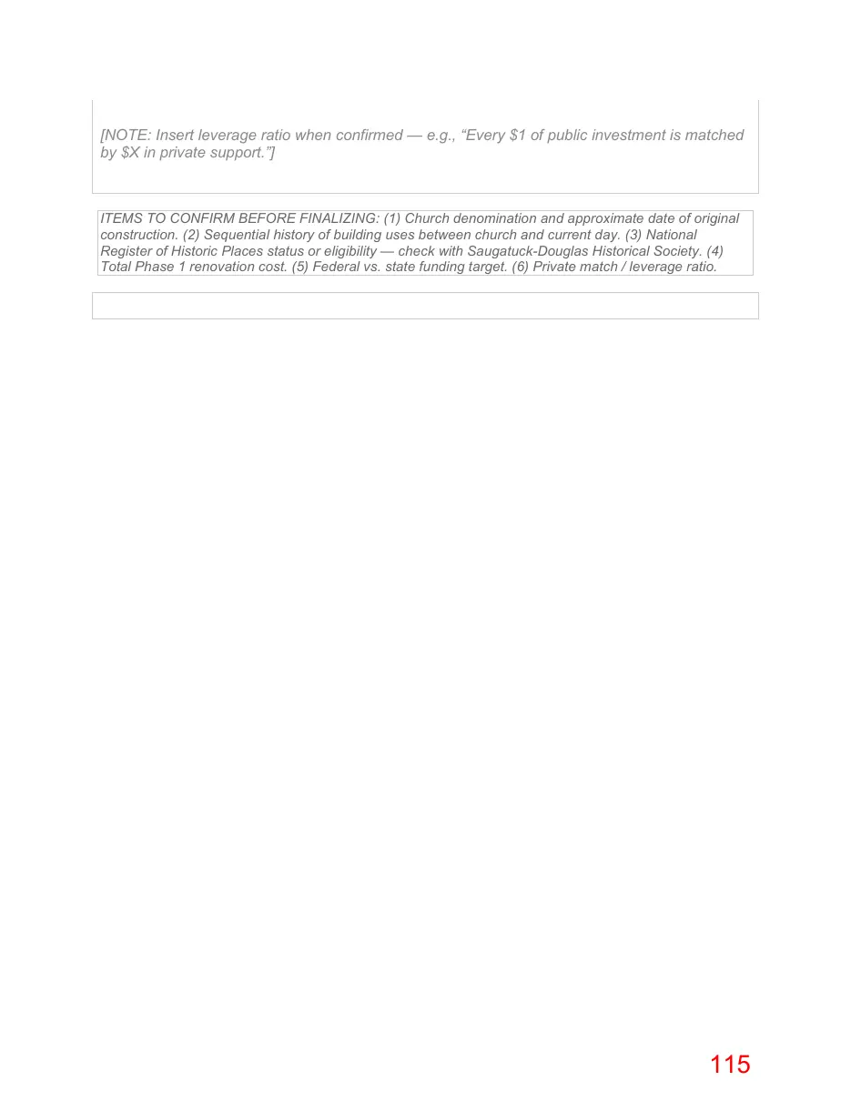 Page 115 of the packet; its text follows