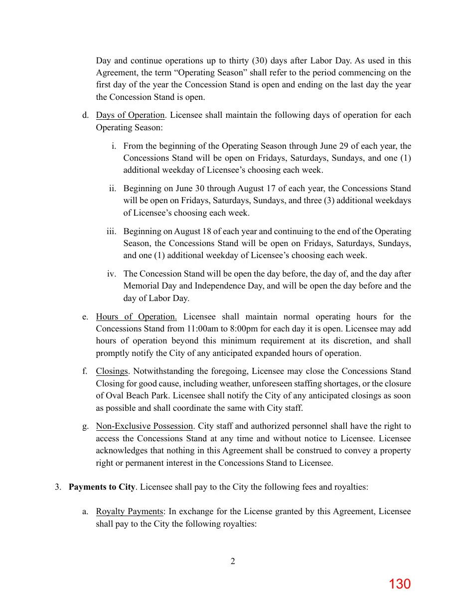 Page 130 of the packet; its text follows