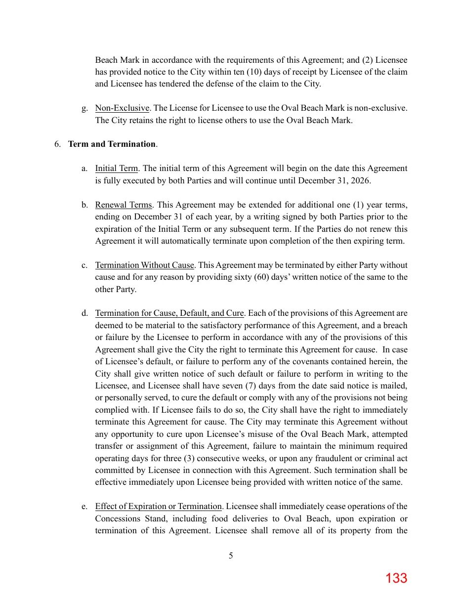 Page 133 of the packet; its text follows