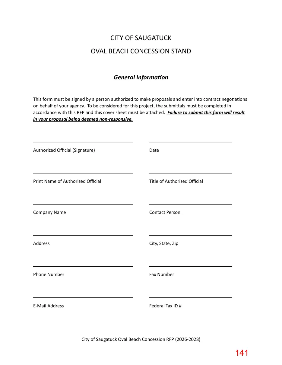 Page 141 of the packet; its text follows