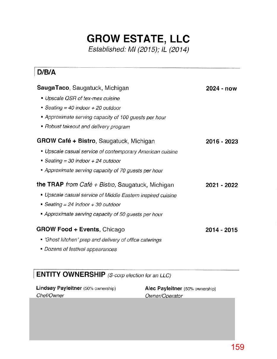 Page 159 of the packet, a scanned page