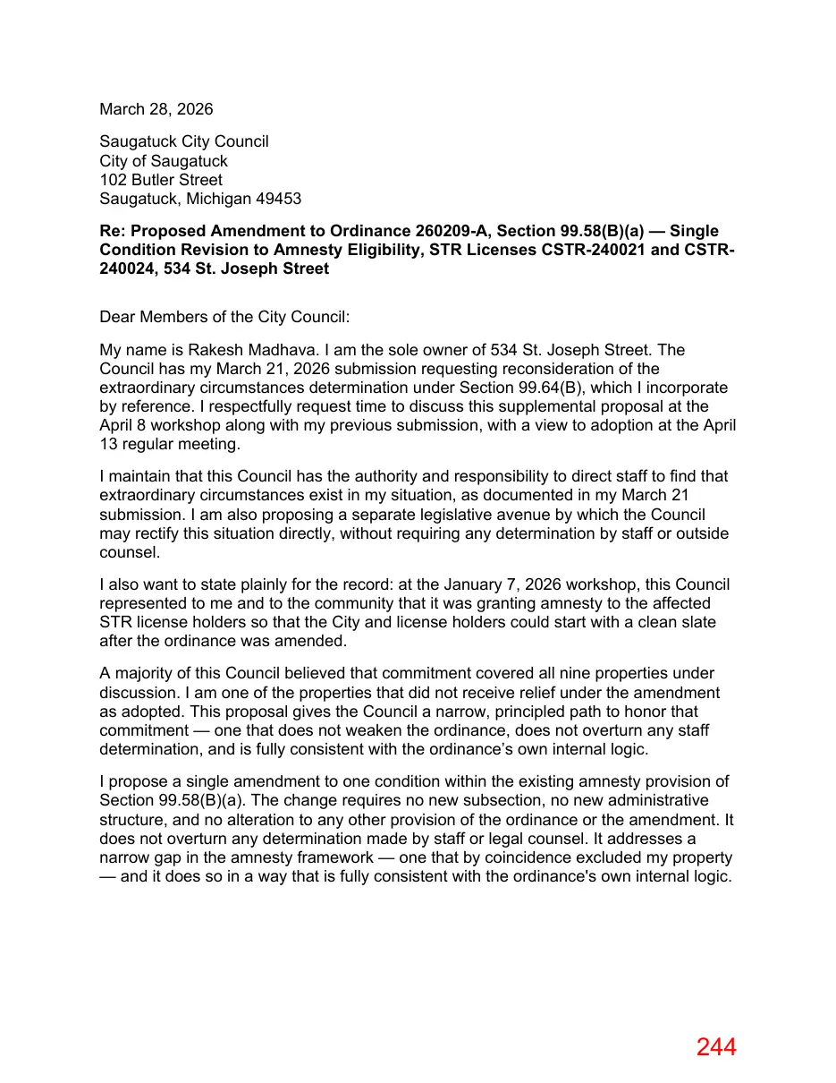 Page 244 of the packet; its text follows