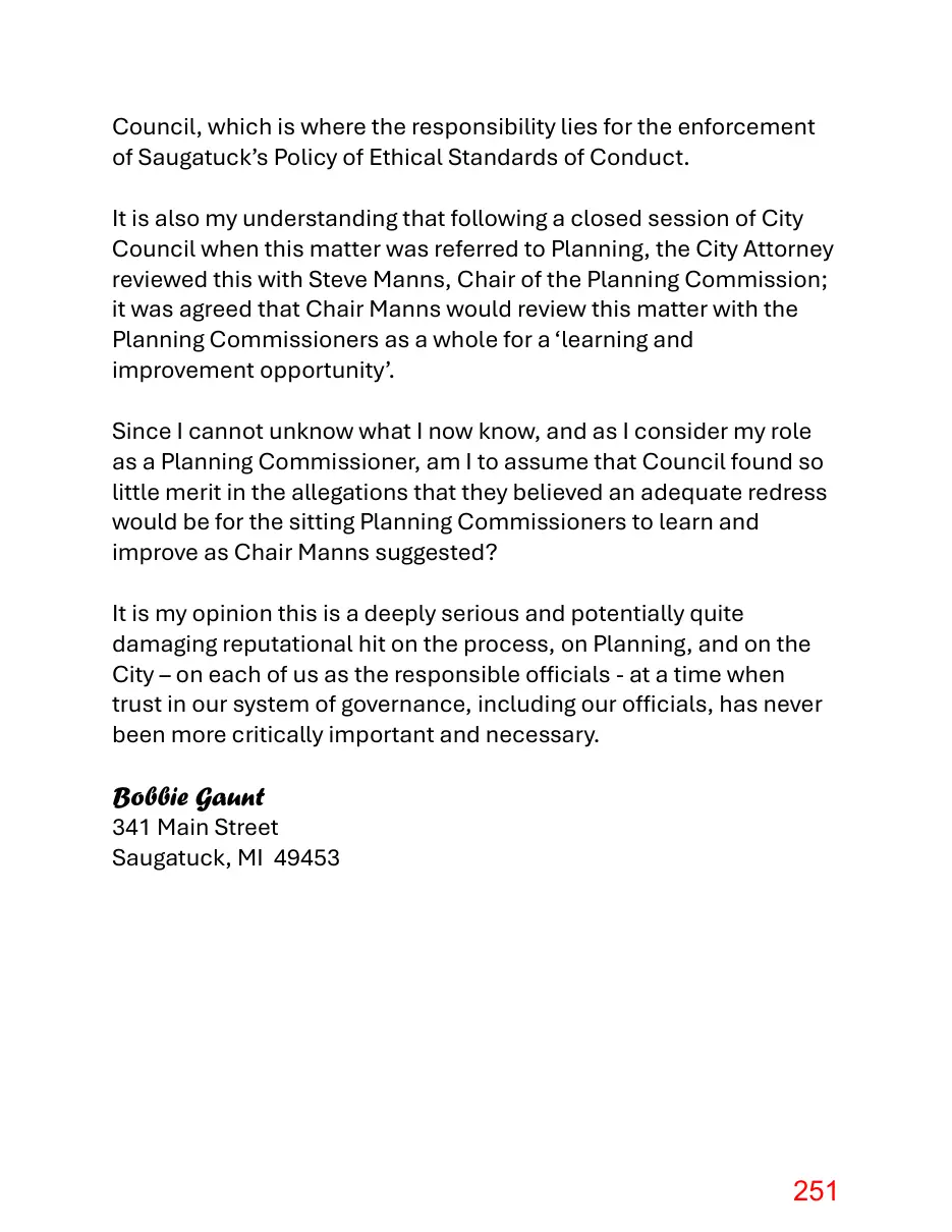 Page 251 of the packet; its text follows