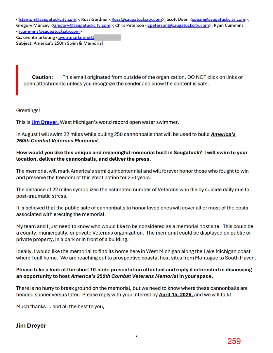 Page 259 of the packet, a scanned page