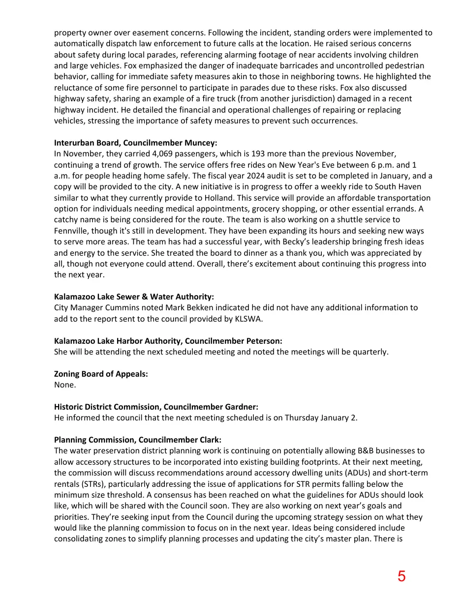 Page 5 of the packet; its text follows